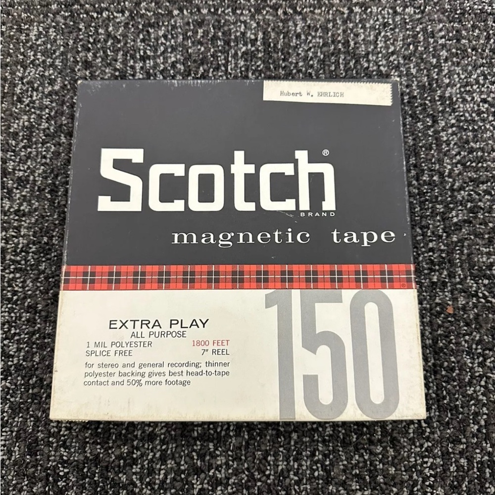 Reel to Reel Scotch Magnetic Tape 150 Billy VAUGHAN